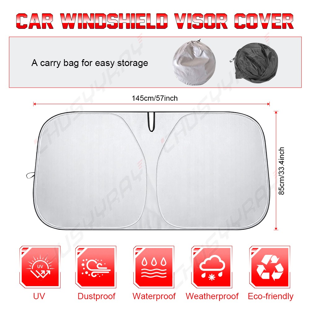 FOR Toyota Highlander Windshield Sun Shade Front Window Cover Visor UV Protector