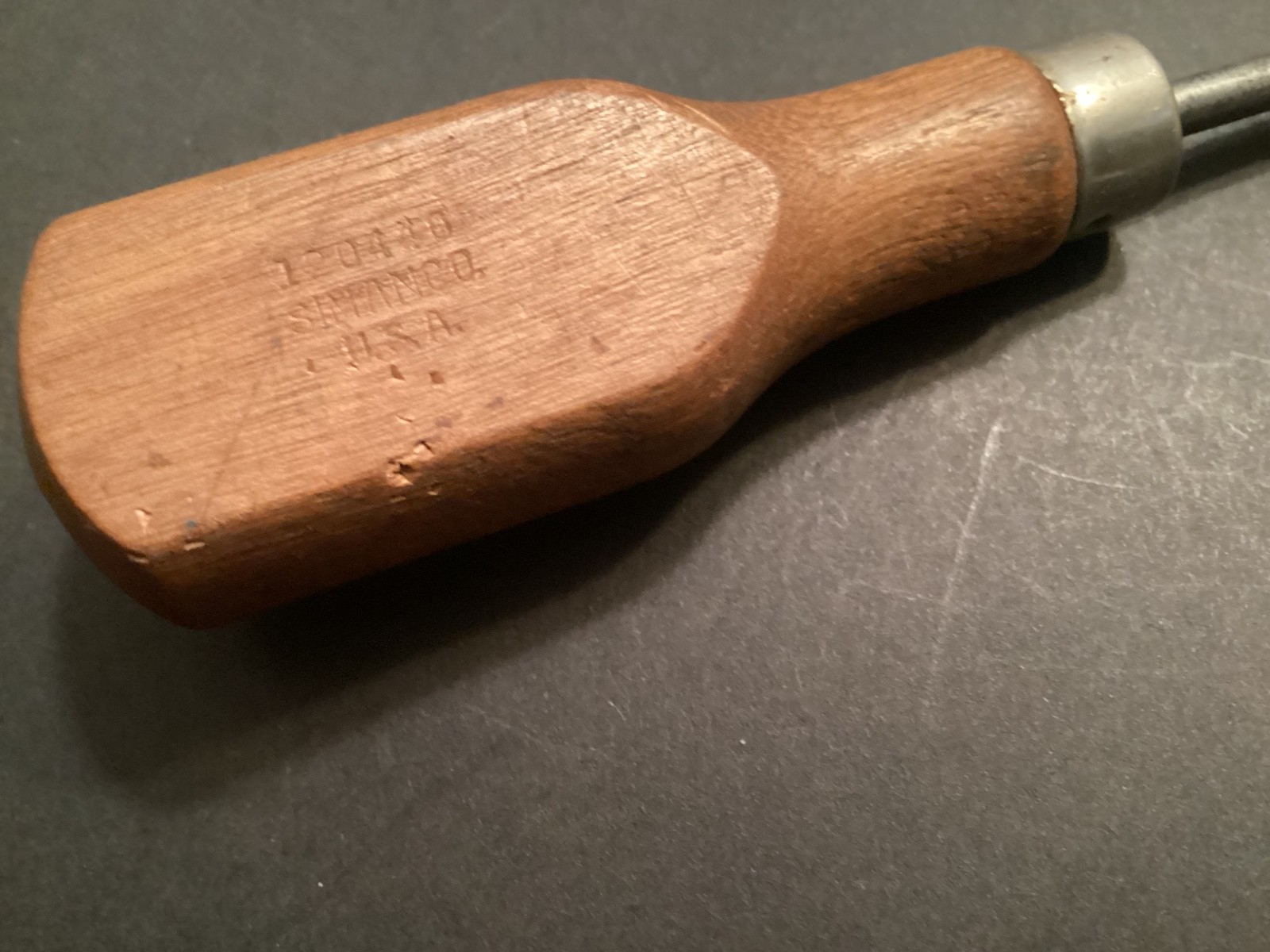 Vintage Simanco wood handle slotted screwdriver