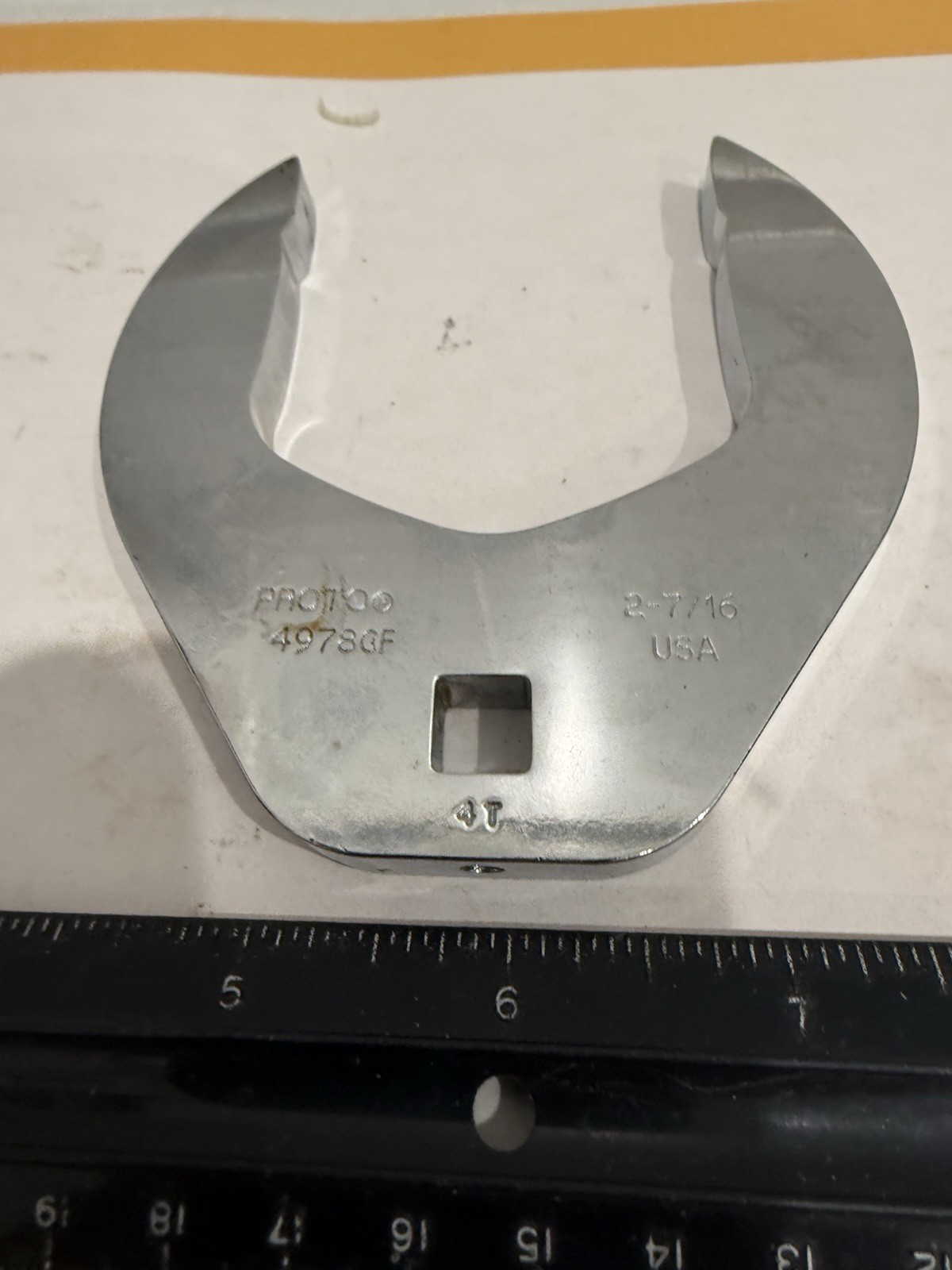 New Proto 2 7/16” Crowfoot Wrench, 3/8" Drive, 4978CF