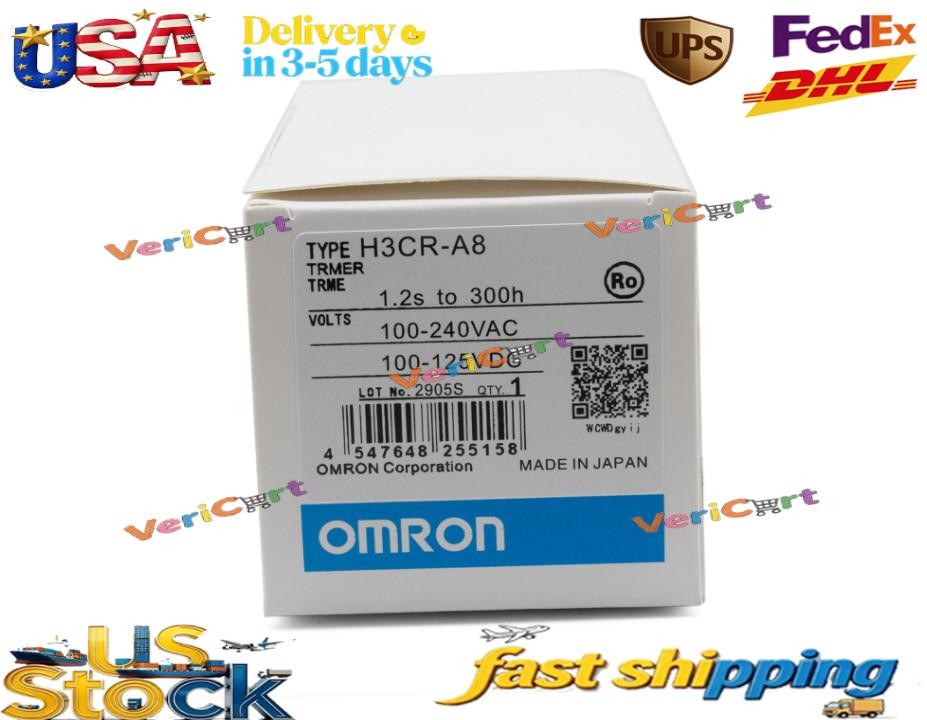 NEW IN BOX OMRON Timer H3CR-A8 H3CRA8 100-240VAC / 100-125VDC  US Free TAX