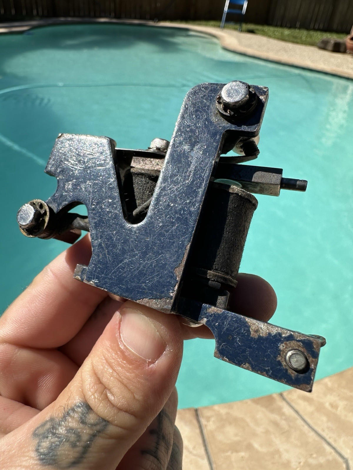Blue Collar John Tattoo Machine Handmade Kingpin