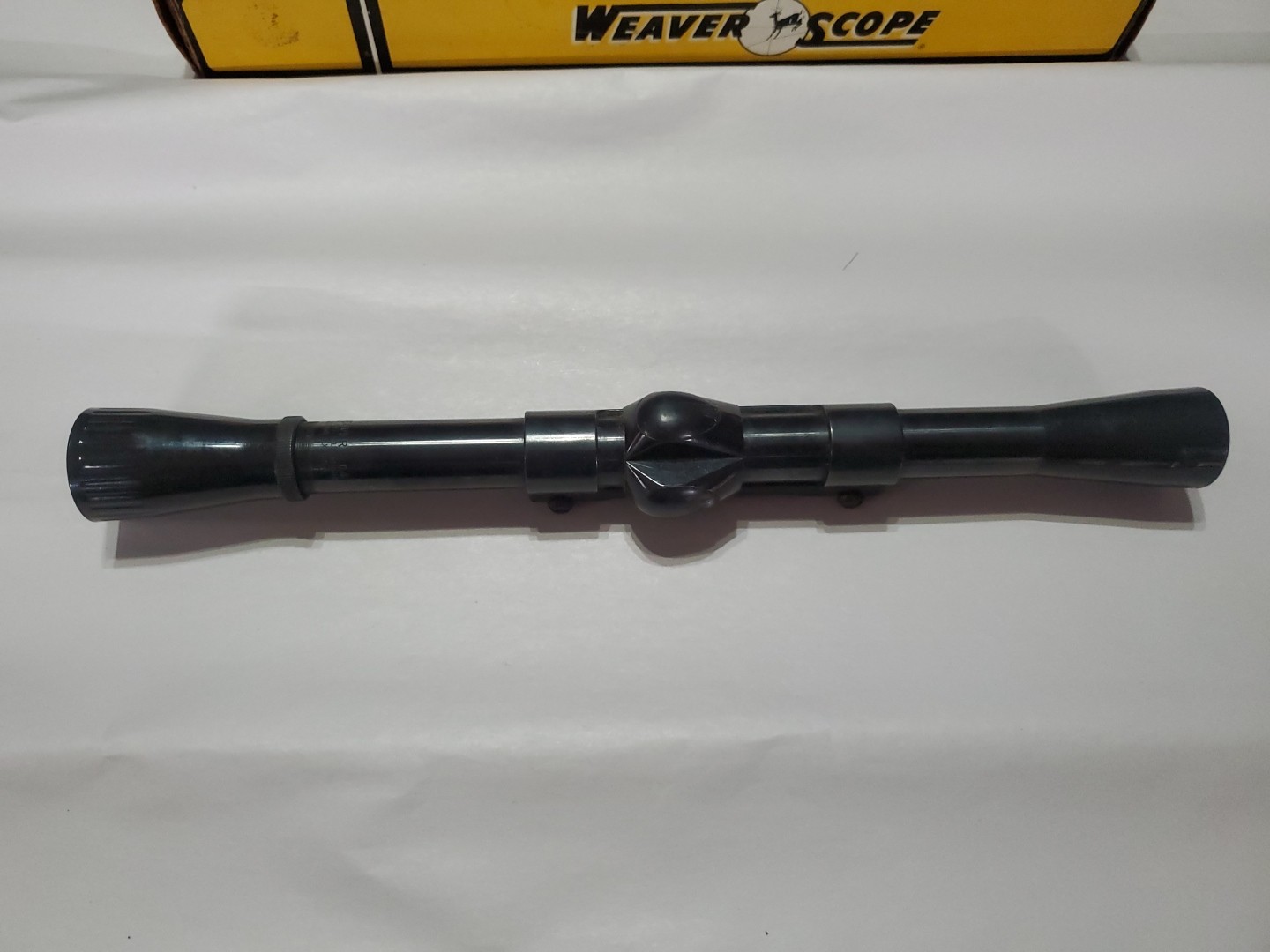VINTAGE WEAVER C4 SCOPE WITH TIP OFF MOUNT AND ORIGINAL BOX