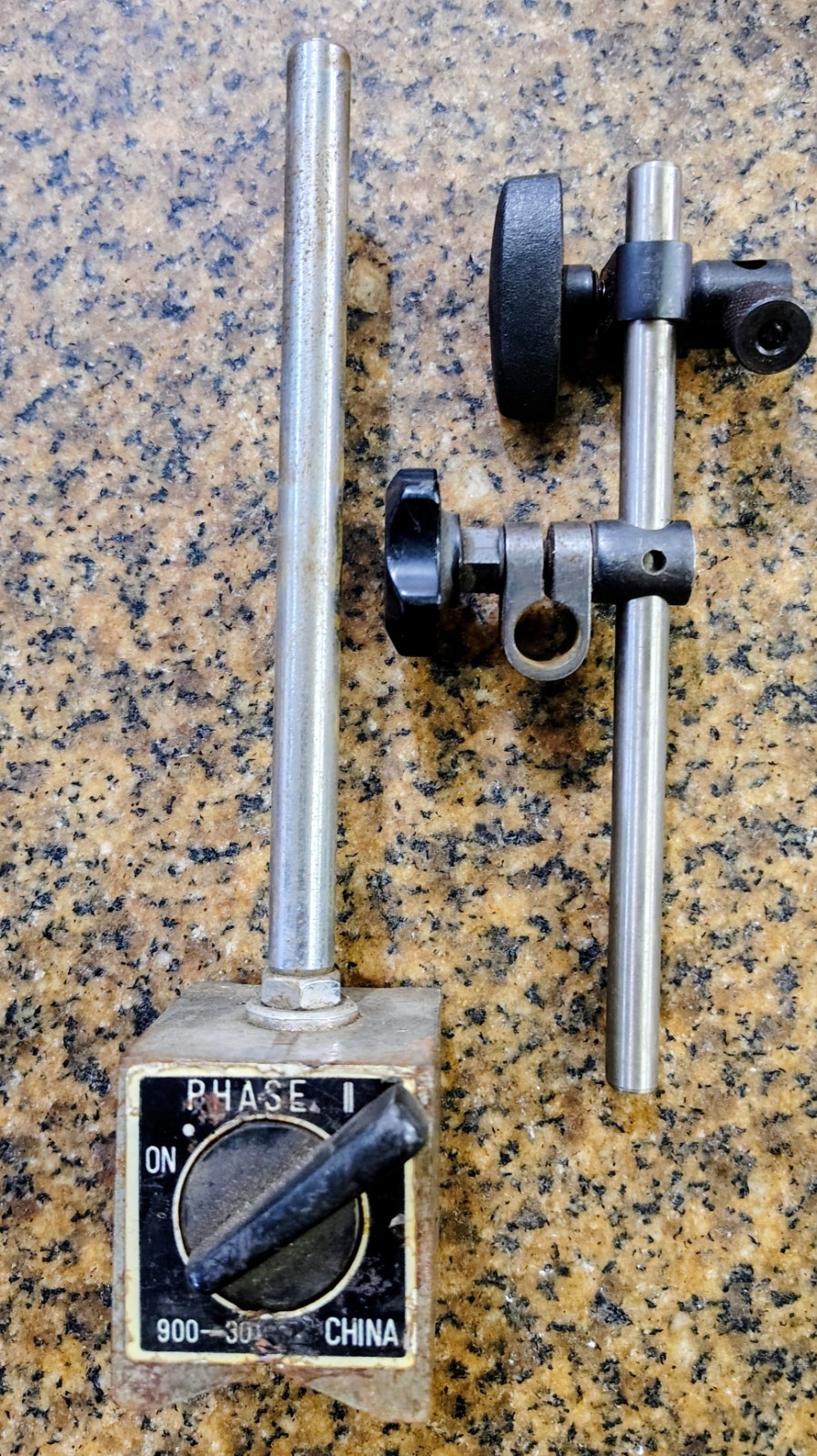 🗽 VINTAGE PHASE II MAGNETIC INDICATOR BASE MACHINIST/ TOOLMAKER