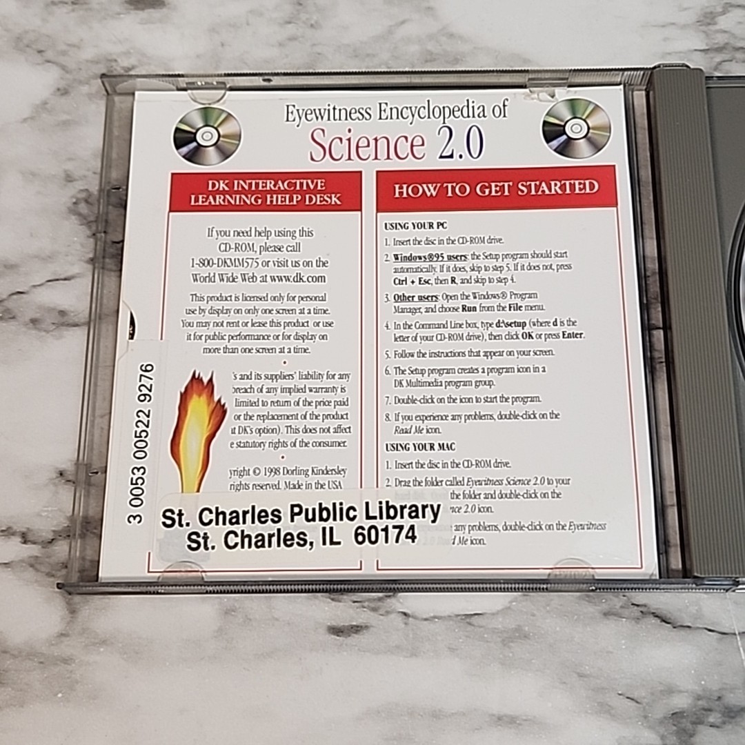 Eyewitness Encyclopedia of Science CD-ROM (School Version 2.0-mac/win)DK Pub 214