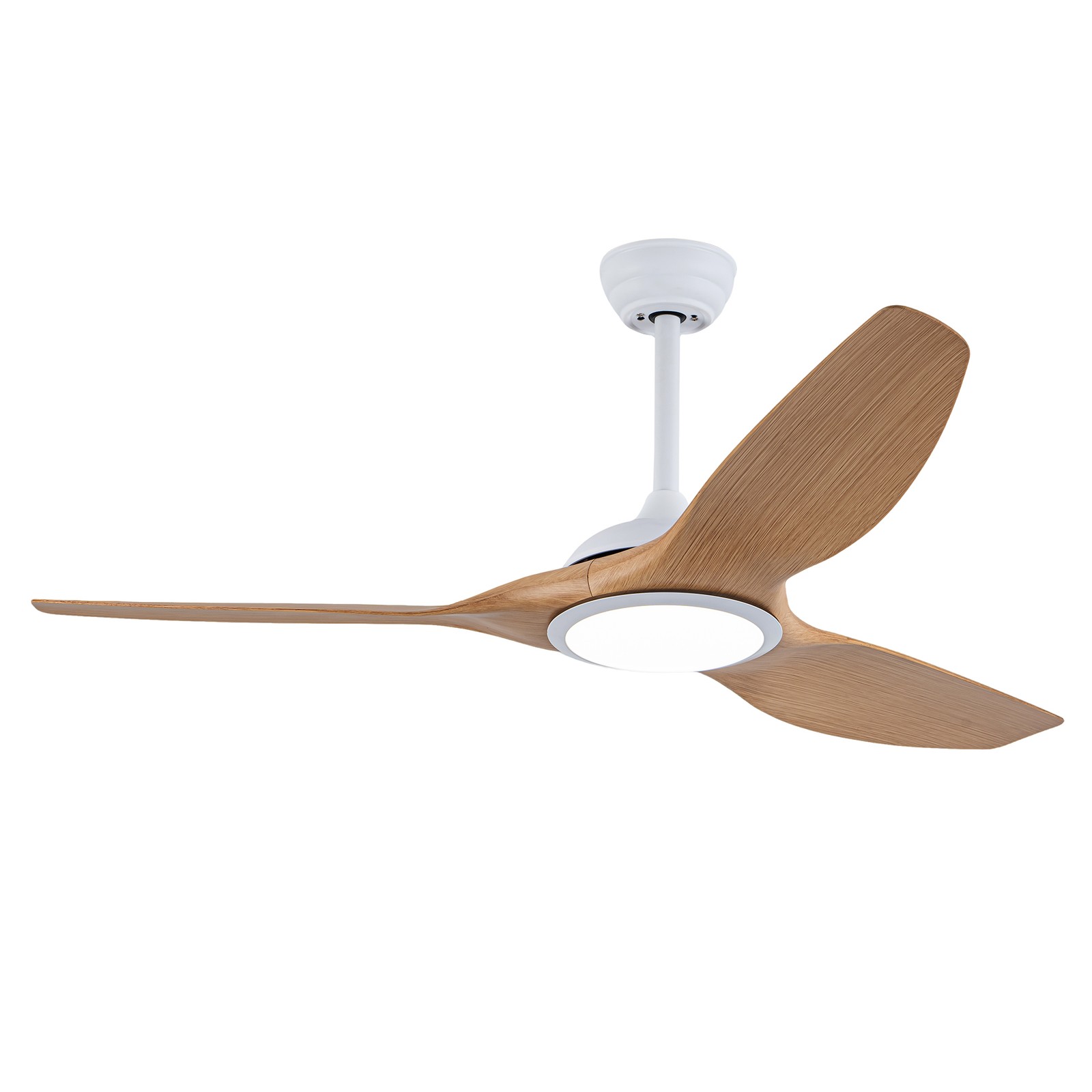 52 Inch ABS Blades Ceiling Fan With Light Kit ( LED Light Source),DC 6 Speed