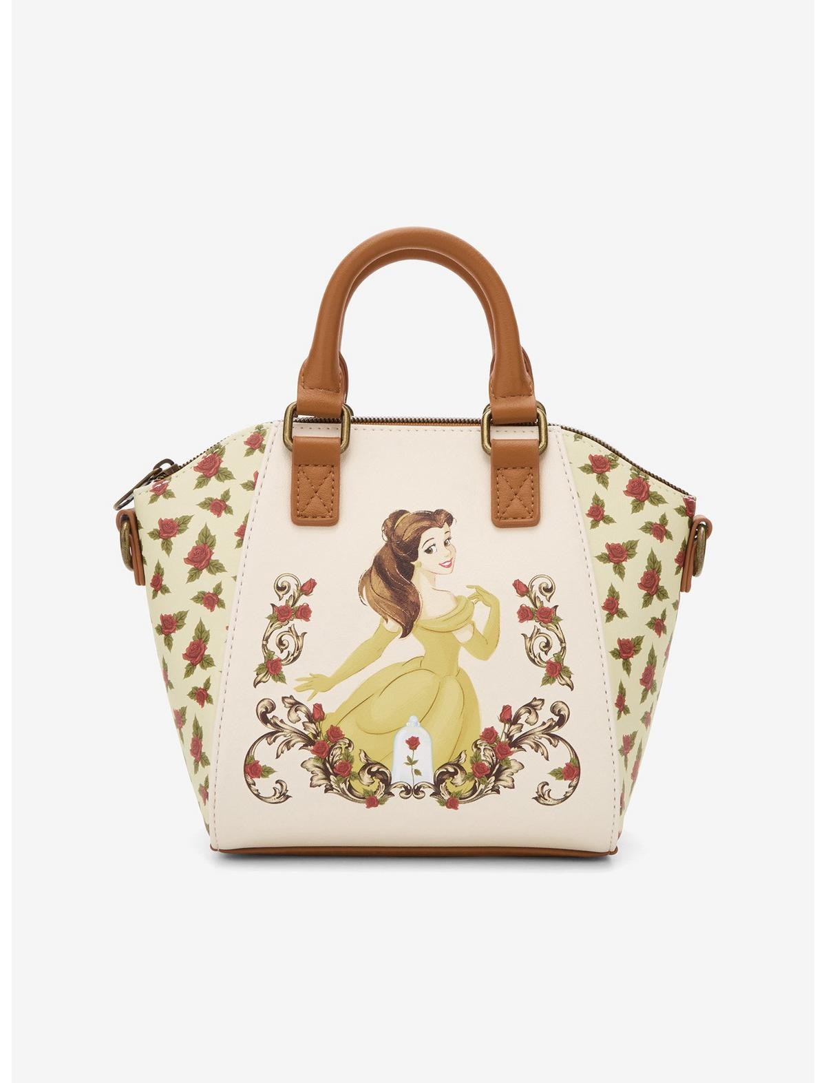 Loungefly Disney Beauty And The Beast Floral Mini Satchel Bag