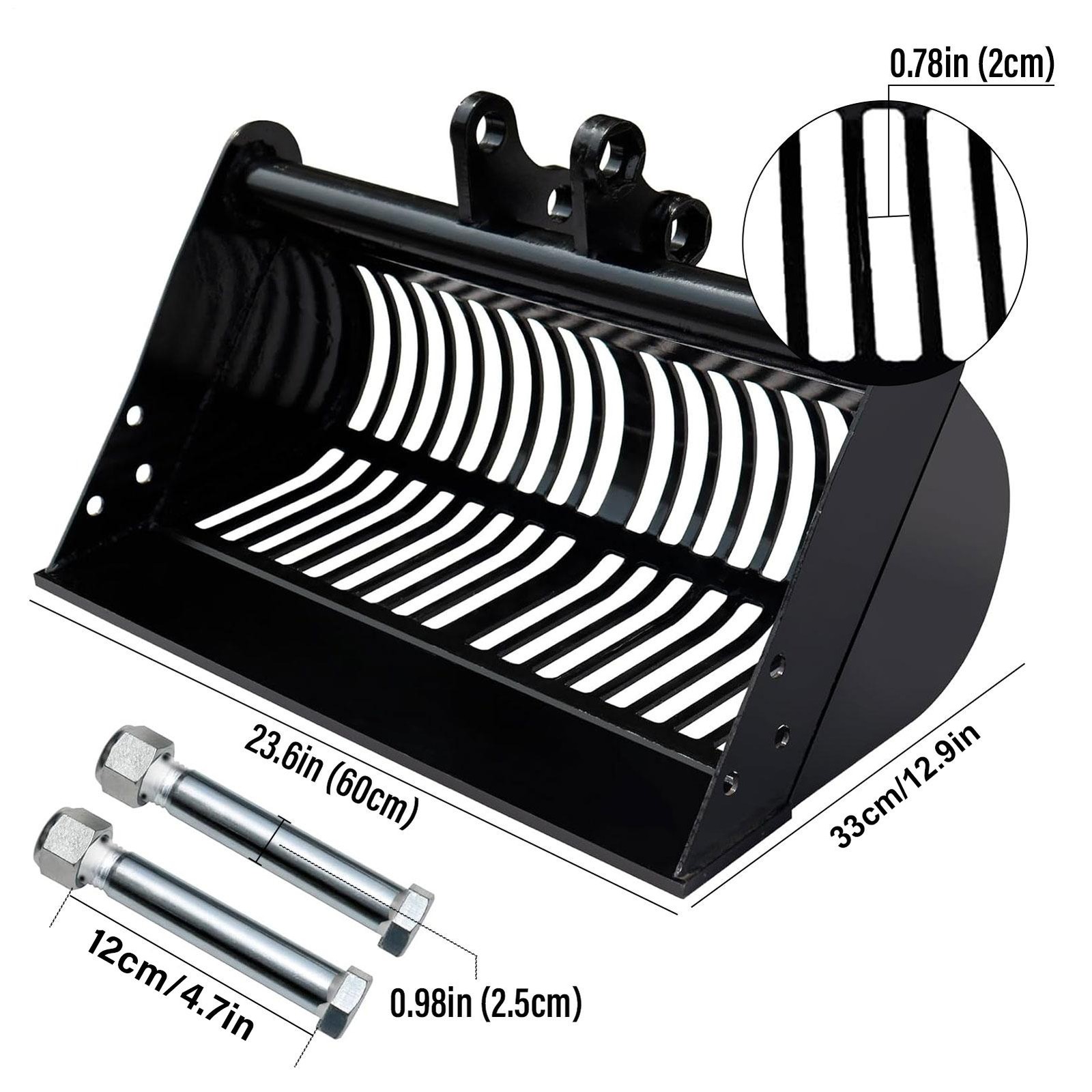 Attachment 600mm Screening Skeleton Bucket For Mini Excavators Digger