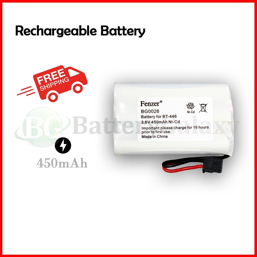 LOT Cordless Home Phone Battery Pack BG0026 for Uniden BT-446 BT446 ER-P512