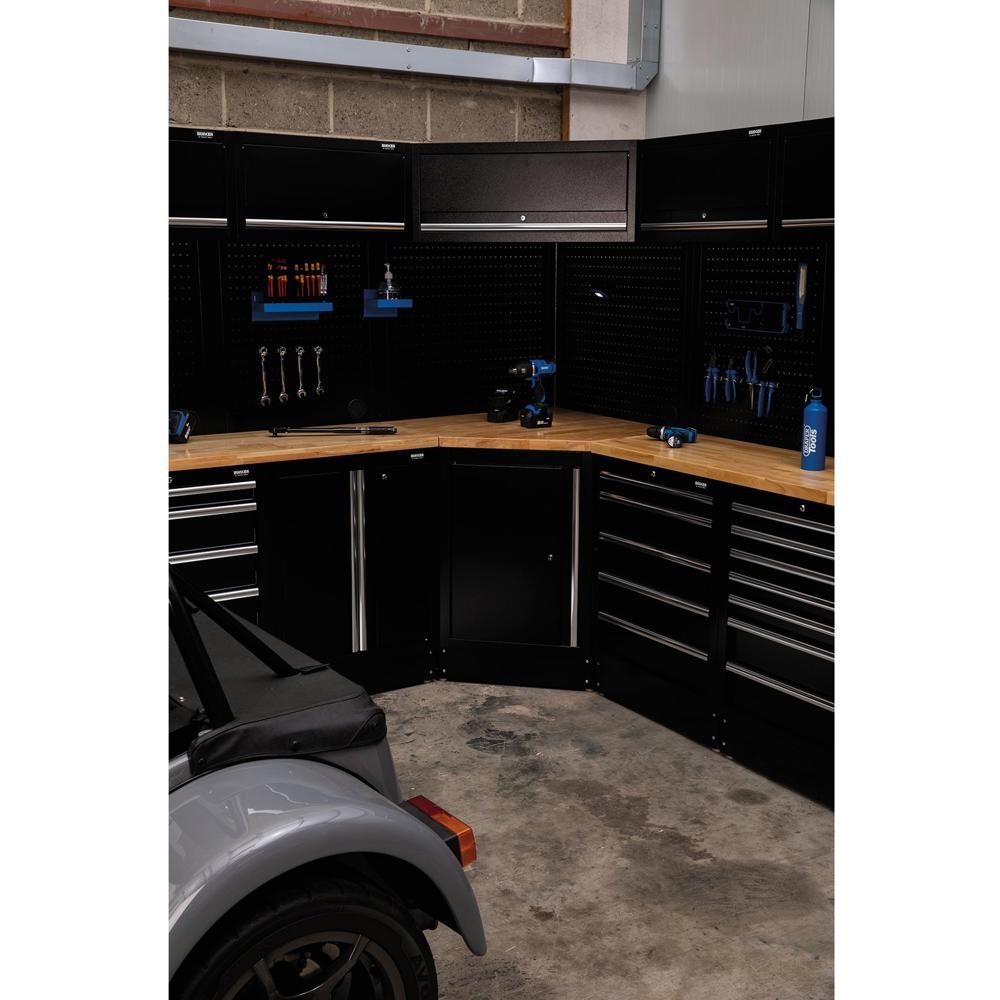 Bunker Modular Hardwood Worktop for Corner Cabinet 0.86m