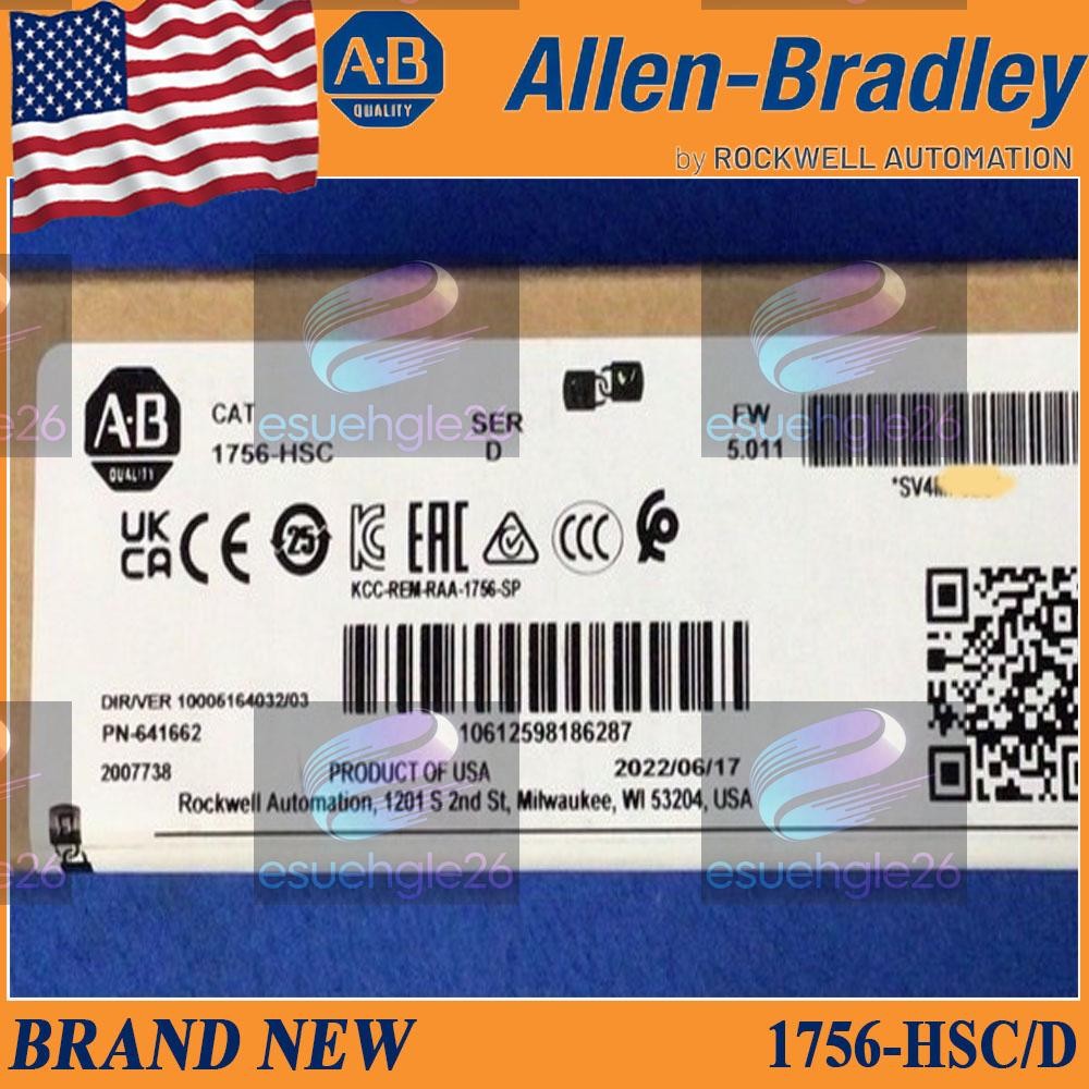 NEW IN BOX PLC-AB 1756-HSC SER D CONTROLLOGIX HIGH SPEED COUNTER MODULE