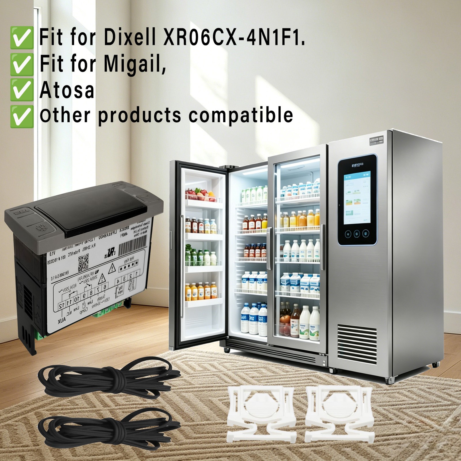 1PCS XR03CX-4N0F1 For Dixell Temperature Controller with Sensor probe