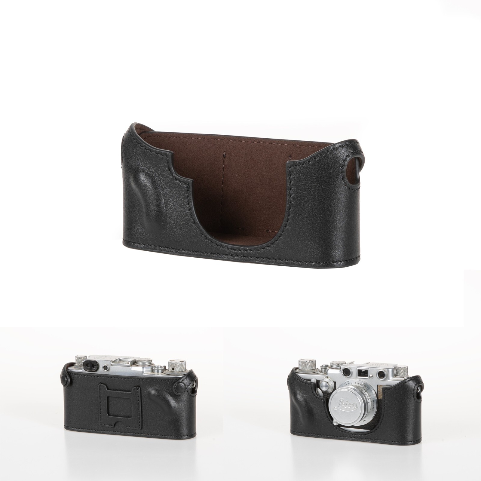 MrZhouCase Leather Half Case for Leica SM Camera fits IIIg IIIf IIIc New version
