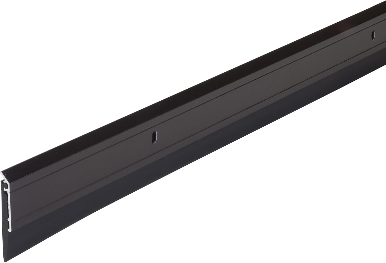 68254 All Season Aluminum Door Sweep for Bottom of Door, Heavy Duty Rubber Seal,