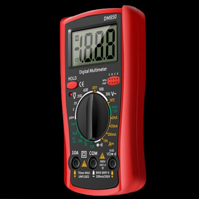 1Pcs For mini DM850 Digital AC/DC Multimeter Voltmeter Ammeter Ohm Meter Tester
