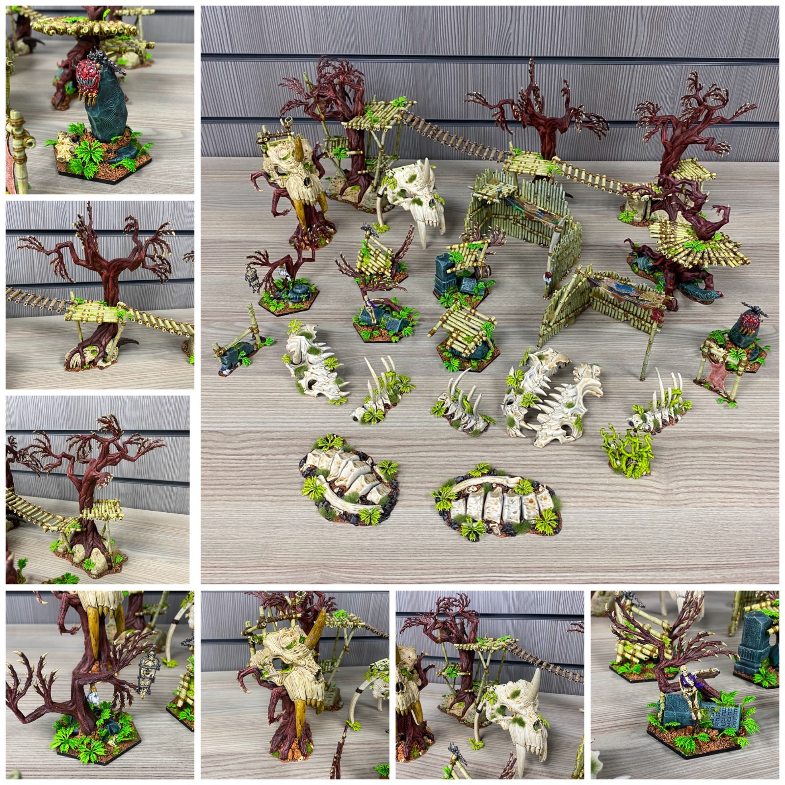 GNARLWOOD ENCAMPMENT WARCRY PAINTED TERRAIN BUNDLE WARHAMMER AOS FANTASY 40K