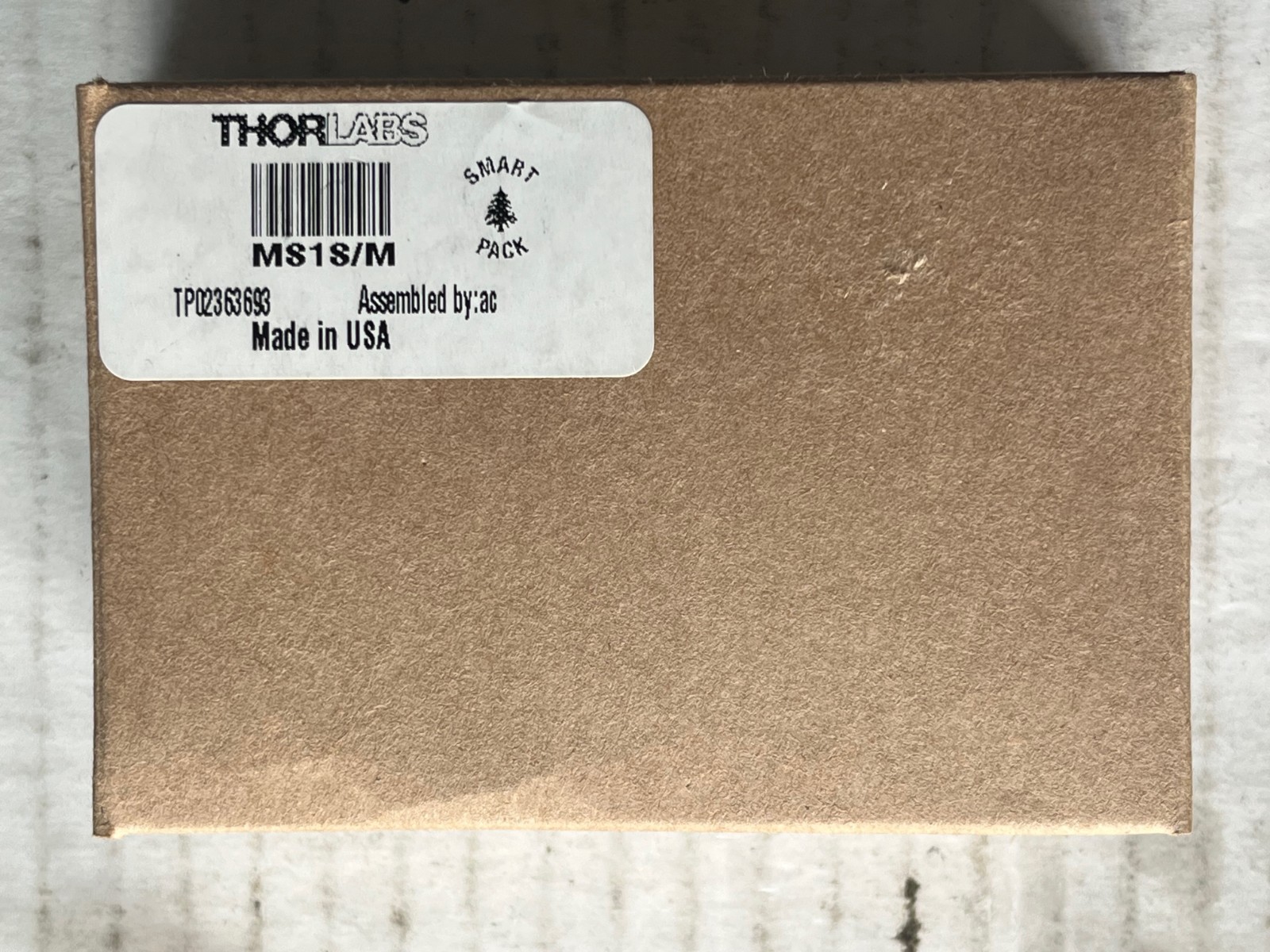 ThorLabs Small Single-Axis Stage w/Mitutoyo Metric Micrometer Head (mdl# MS1S/M)