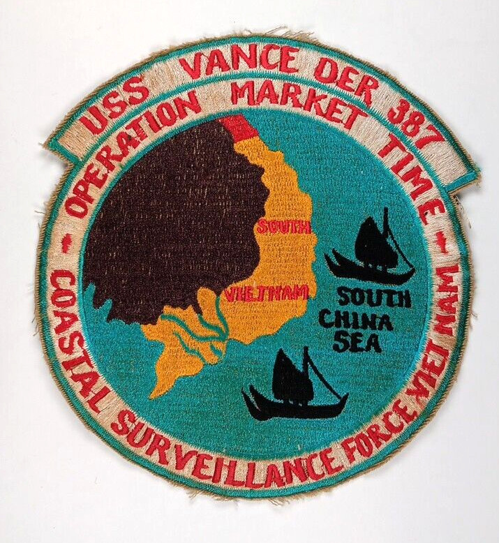 Vietnam War US Navy USS VANCE DER 387 COASTAL Surveilance Op Market Time