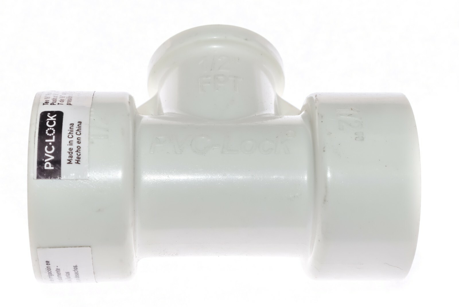 Orbit PVC-Lock 1/2 in Push x 1/2 in Dia. FPT Plastic Tee Connector Pipe Adapter