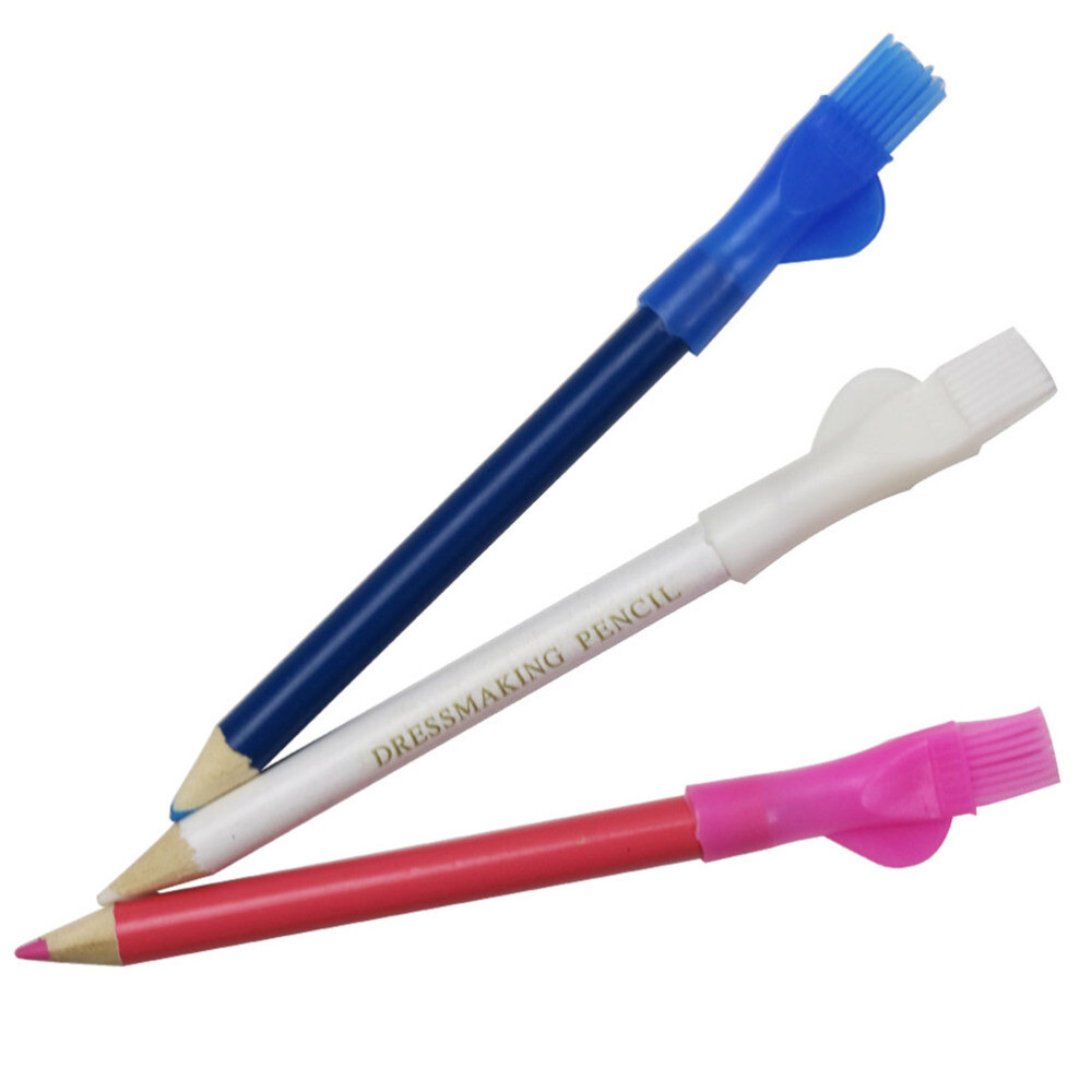 3PCS Tailor Chalk Fabric Chalks Sewing Pens Position Chalk Sewing Pens for Mark