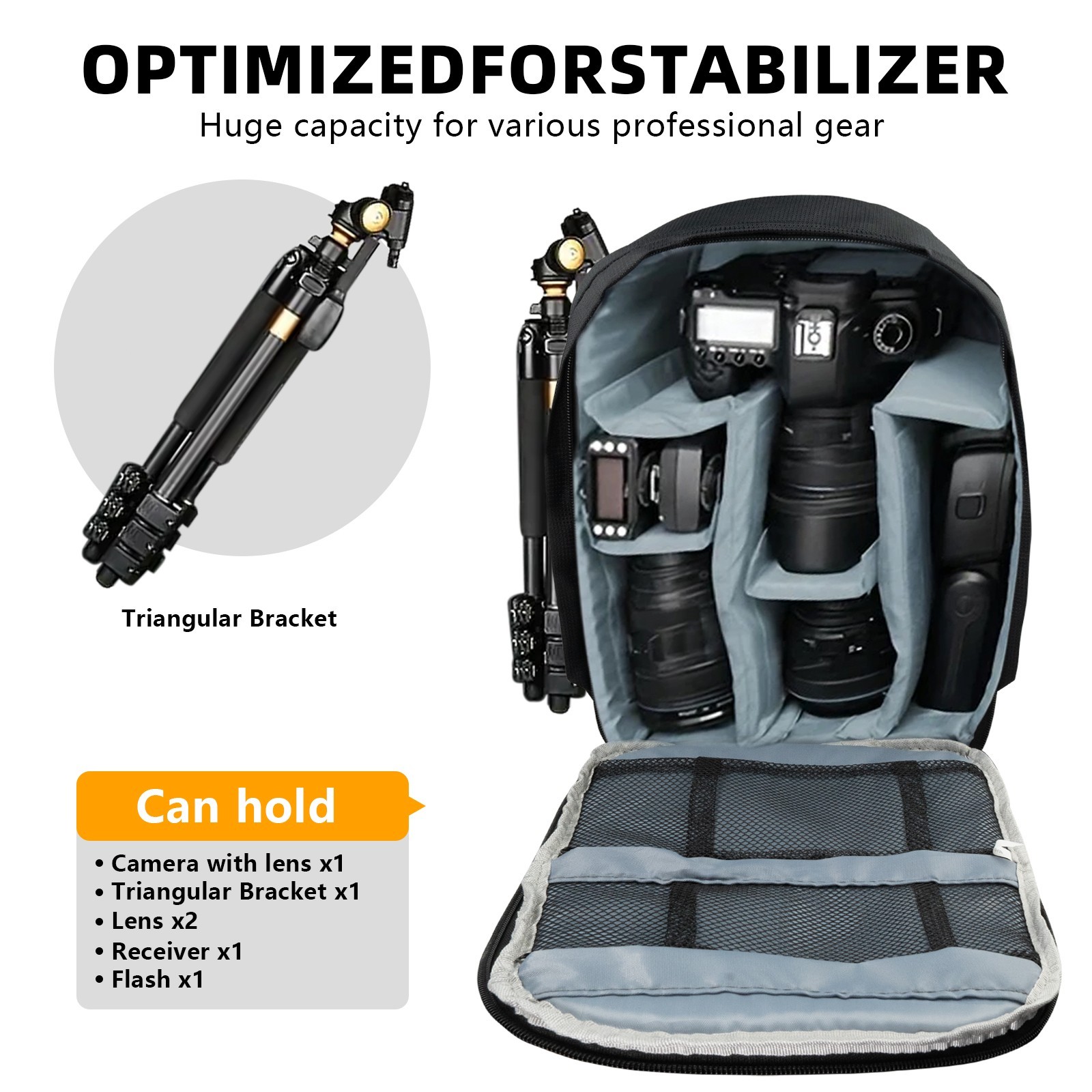 Camera Backpack Video Digital Shoulder Camera Bag Waterproof Photo Knapsack Case