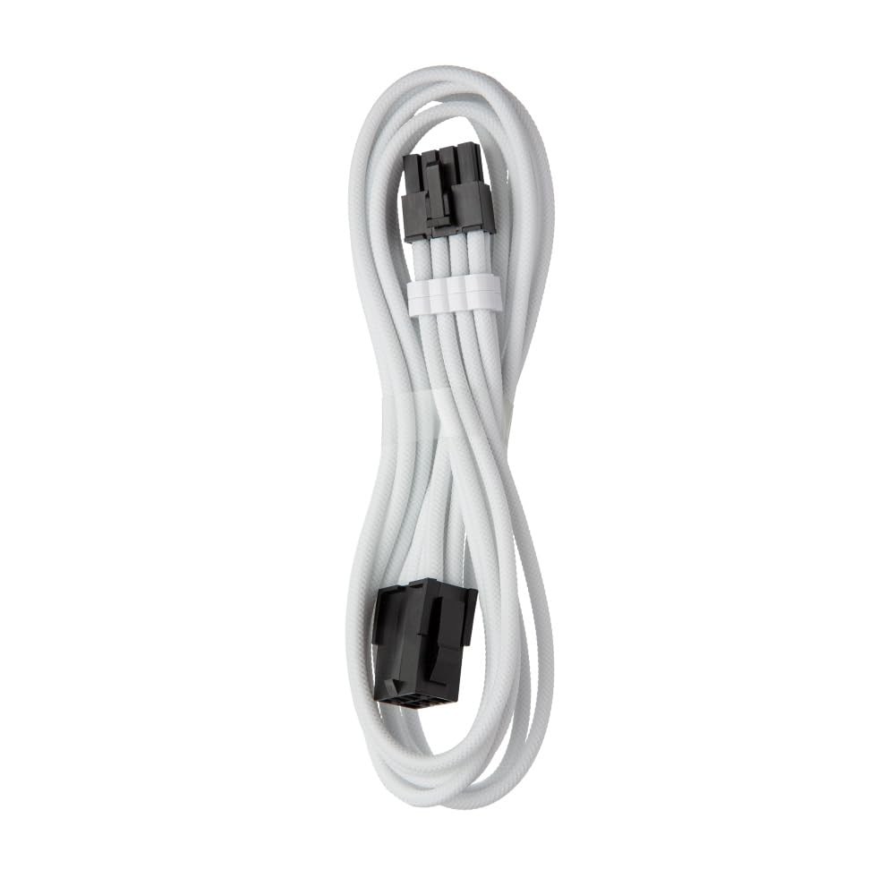 Pro ModMesh 8-Pin EPS Cable Extension Sleeve Cord Computer White 45cm