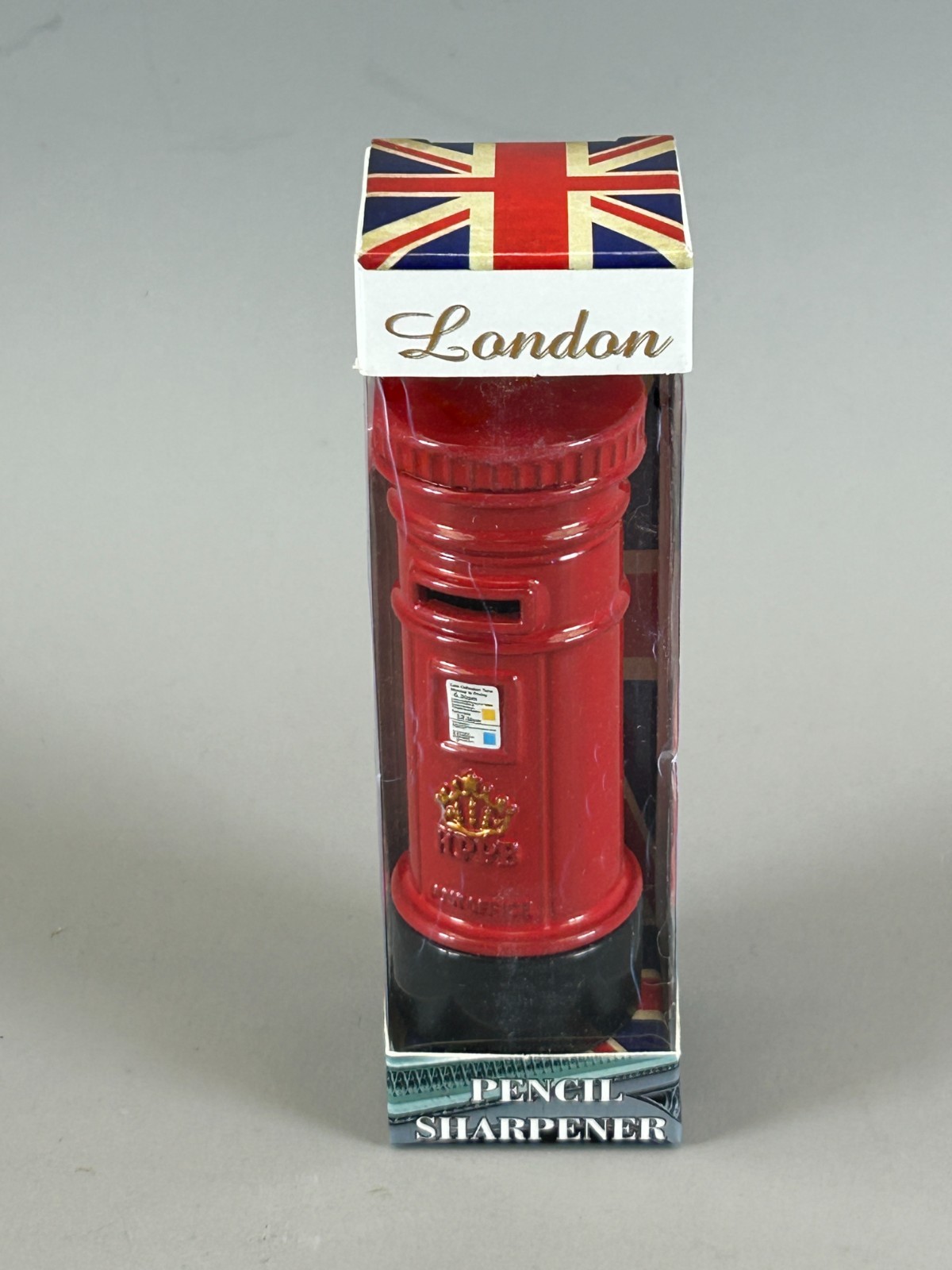 British UK Red Post Box Pencil Sharpener Diecast 3.5" Royal Mailbox Souvenir NEW