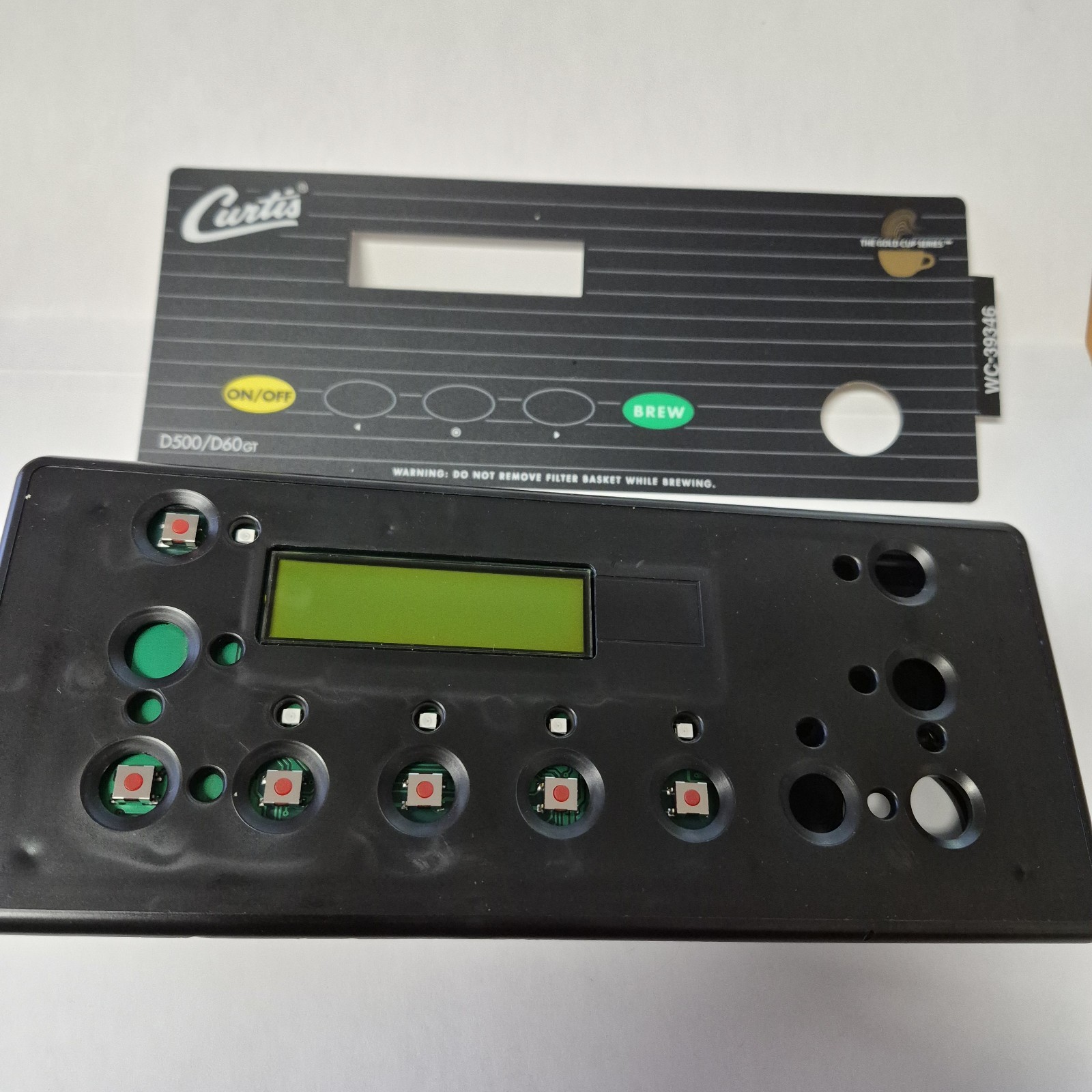 Wilbur Curtis WC-774 3375000588 Control Module + 3375000607 Overlay Kit WC-39346