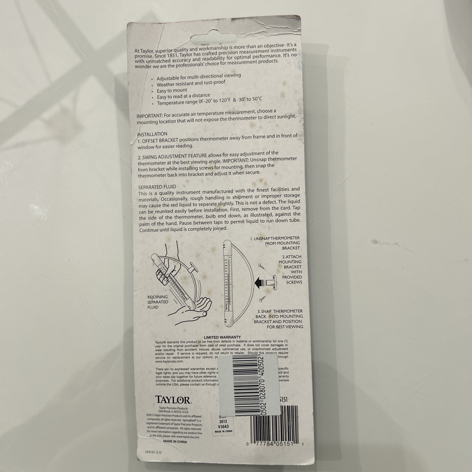 Indoor Outdoor Thermometer