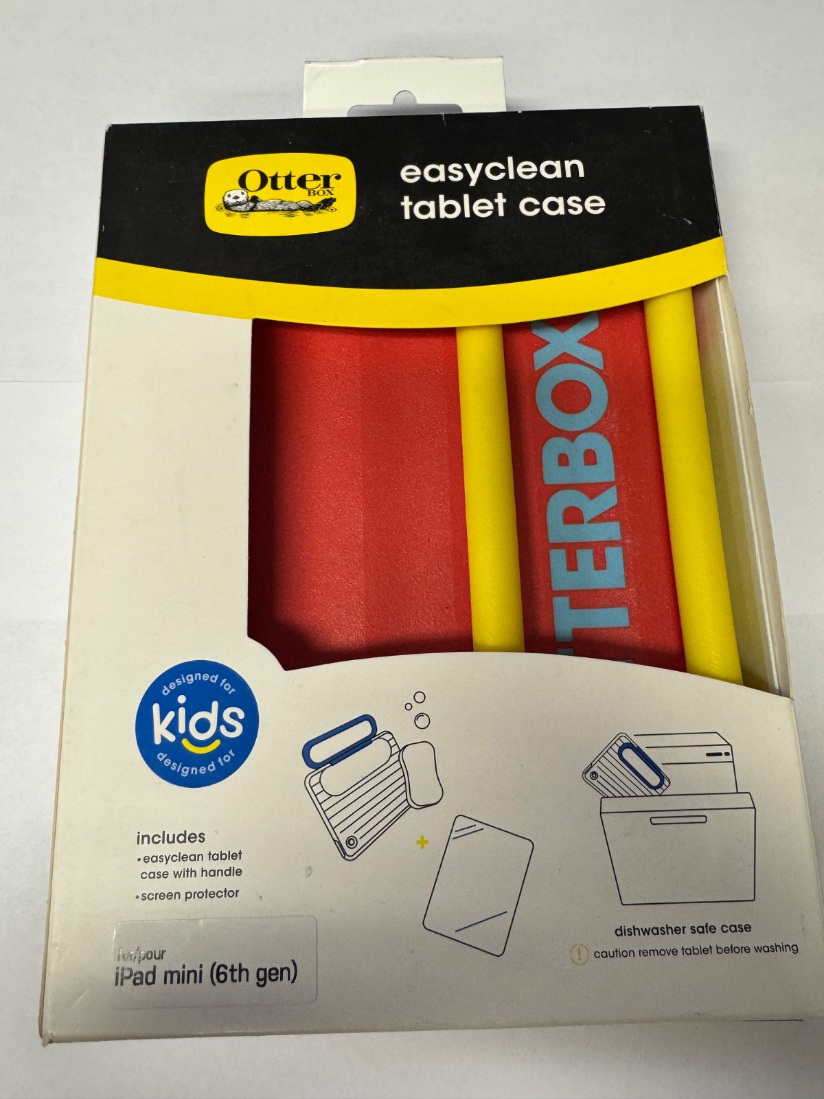 OtterBox EasyClean Apple iPad mini 6 (8.3") Case Hearts & Crafts Red Yellow–New