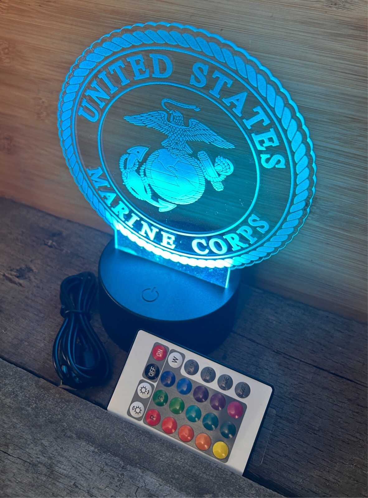 Marine Corps Acrylic Night Light