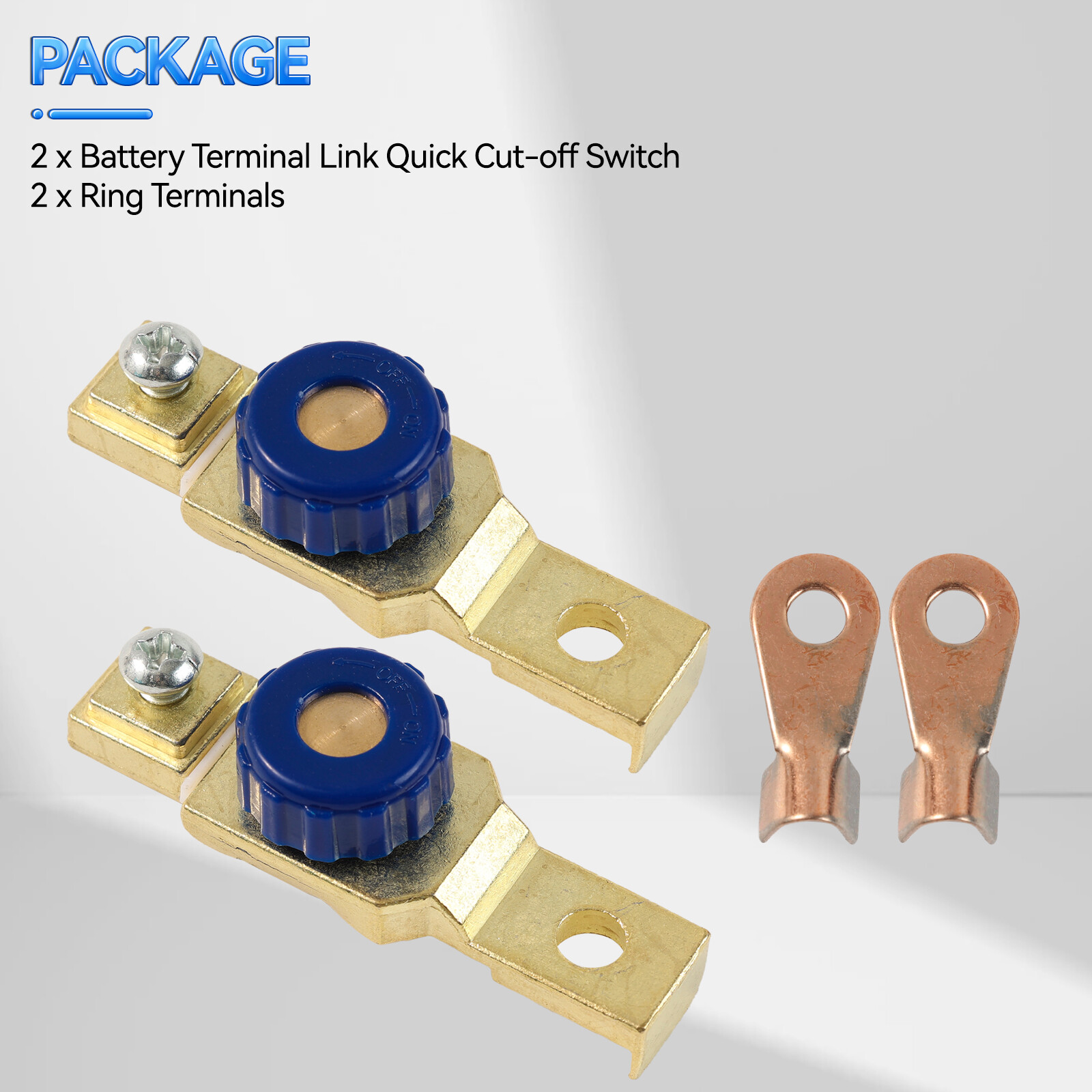 Motorcycle Car Battery Power Off Switch Link Terminal Quick Cut-off Disconnect