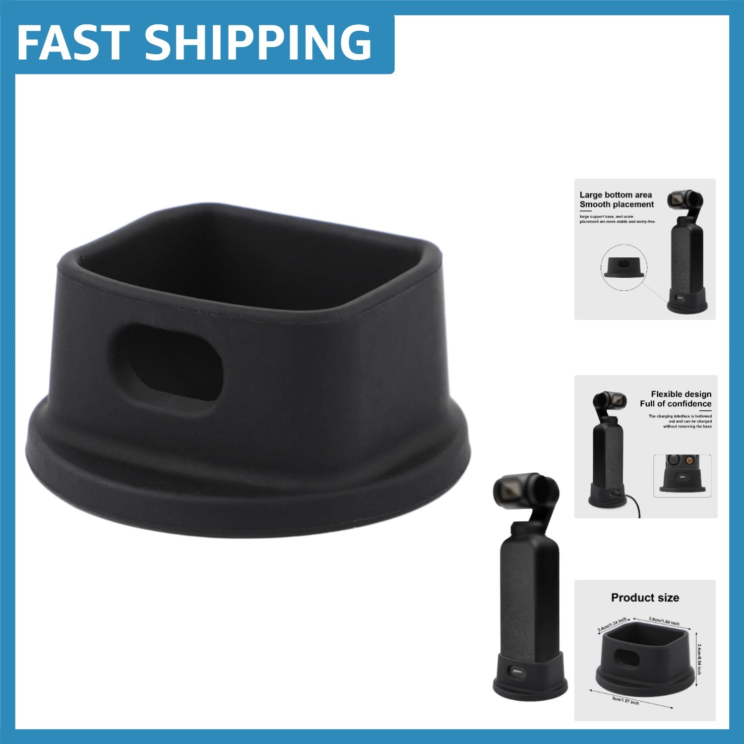 Silicone Desktop Mount for DJI Osmo Pocket 3 | Non-Slip and Portable Stand