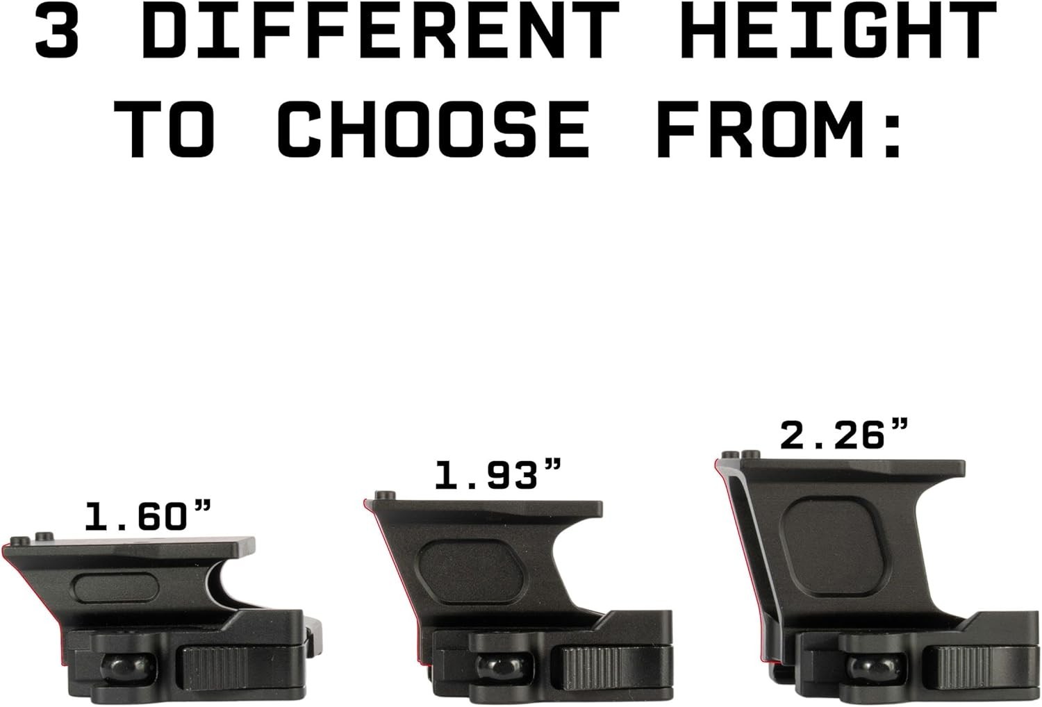 RMR-Compatible Red Dot Mount with QD Quick Release - Lightweight & Durable