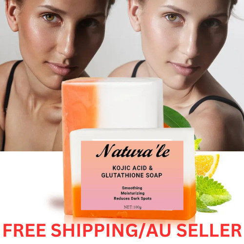 5X Kojic Acid Glutathione Whitening Soap Beauty Moisturising Face Body Soap 100g