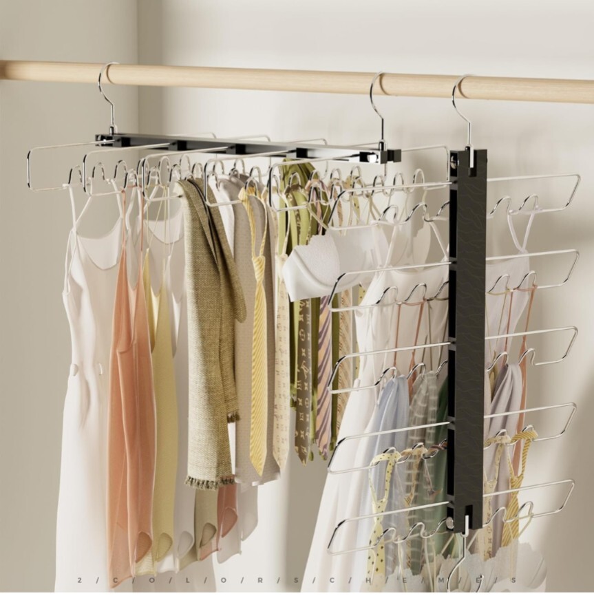 (2) Tank Top Hanger, Space Saving Bra Hangers, Non-Slip Hanging