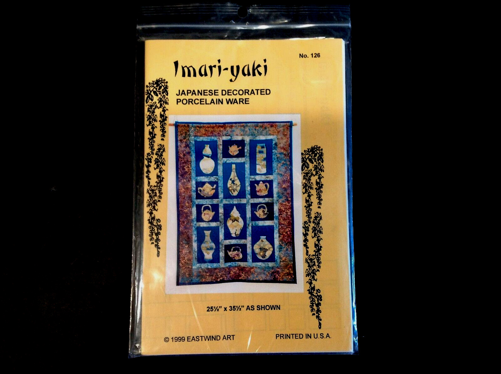 NOS Imari-Yaki Japanese Themed Quilt Pattern by Eastwind Art