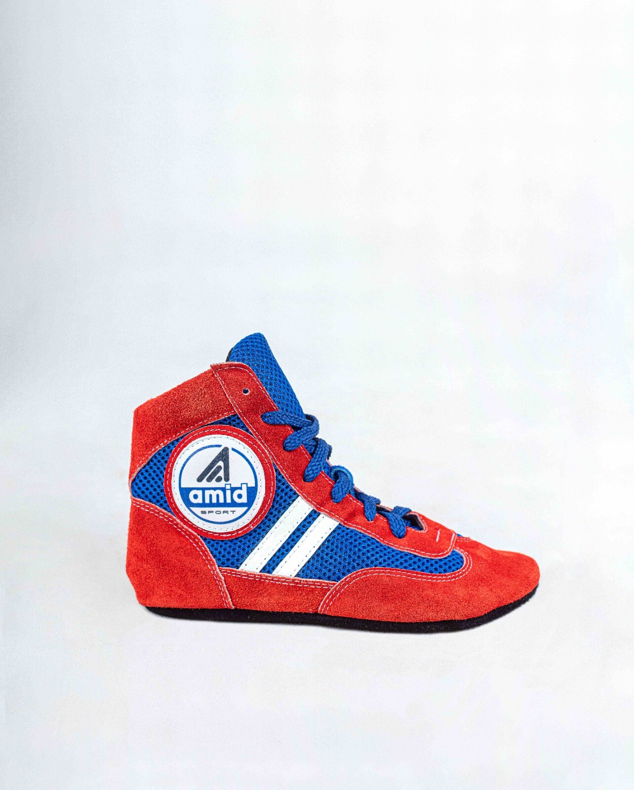 Wrestling Shoes Sambo Boxing MMA Red Blue Sneakers Unisex Kids Sizes 1.5Y - 7Y