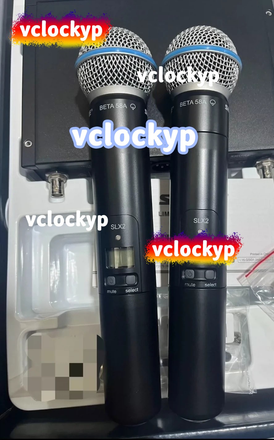 1PCS Used Shure SLX24/BETA 58A Microphone Set by DHL or FedEx