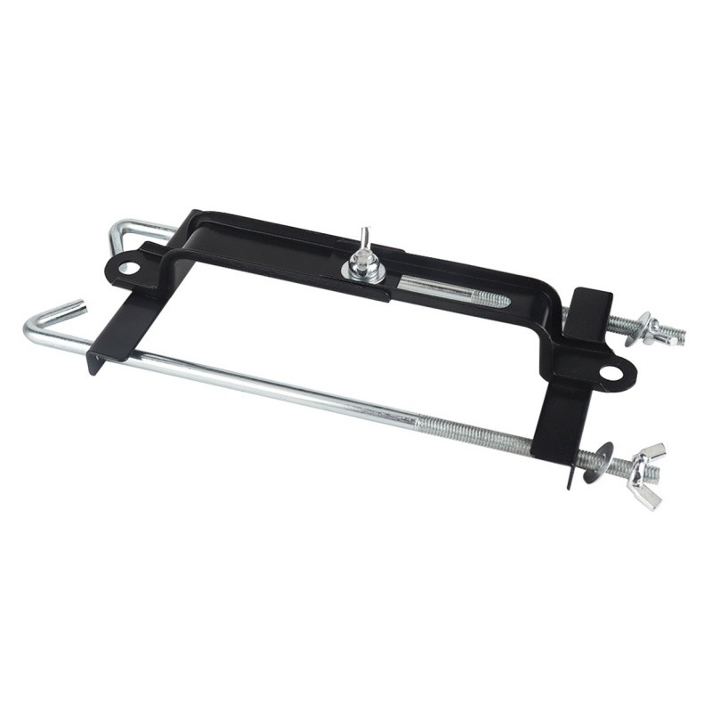 Car Storage Battery Holder Hold Down Rack Adjustable Stabilizer Metal Bracket US