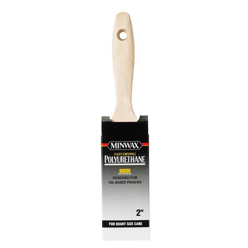 Minwax 427350008 Black China Bristle Flat Polyurethane Paint Brush 2 W in.