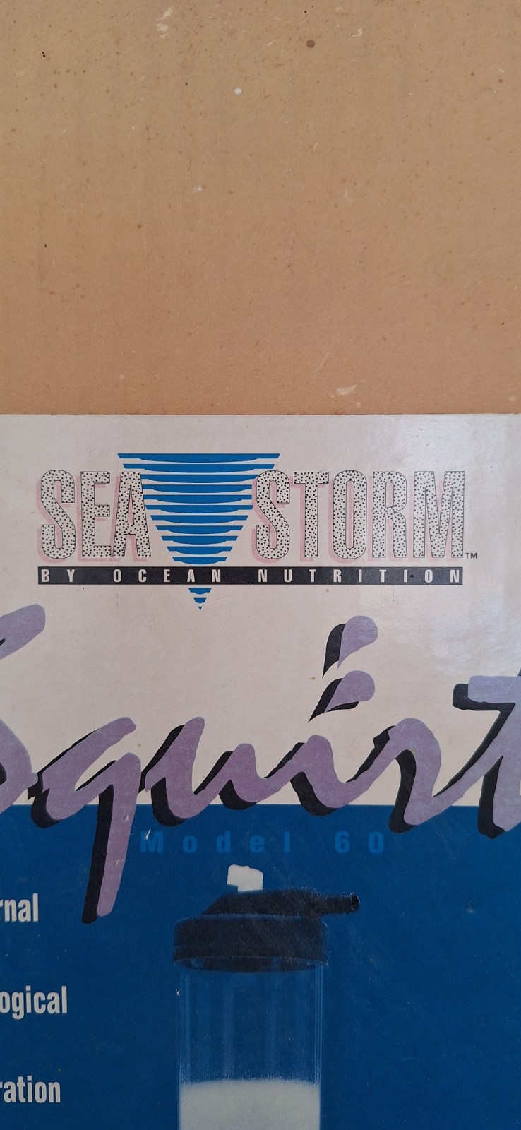 sea storm squirt model 60 media reactor internal biological filtration fluidized