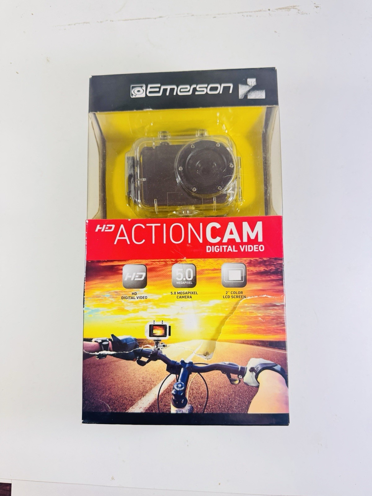 Emerson EVC355WG Action Cam Digital Camera 720p HD Video Waterproof Open  Box