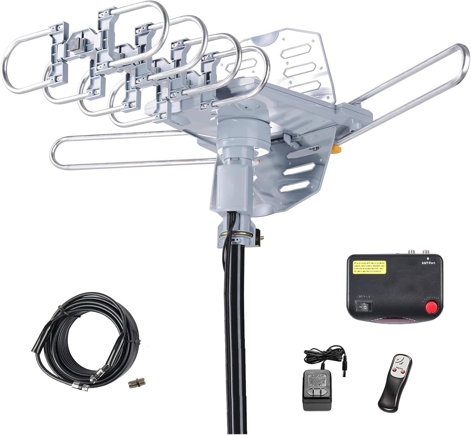antenas para tv digitales exterior HDTV soporta 2 teles 150 millas largo alcance