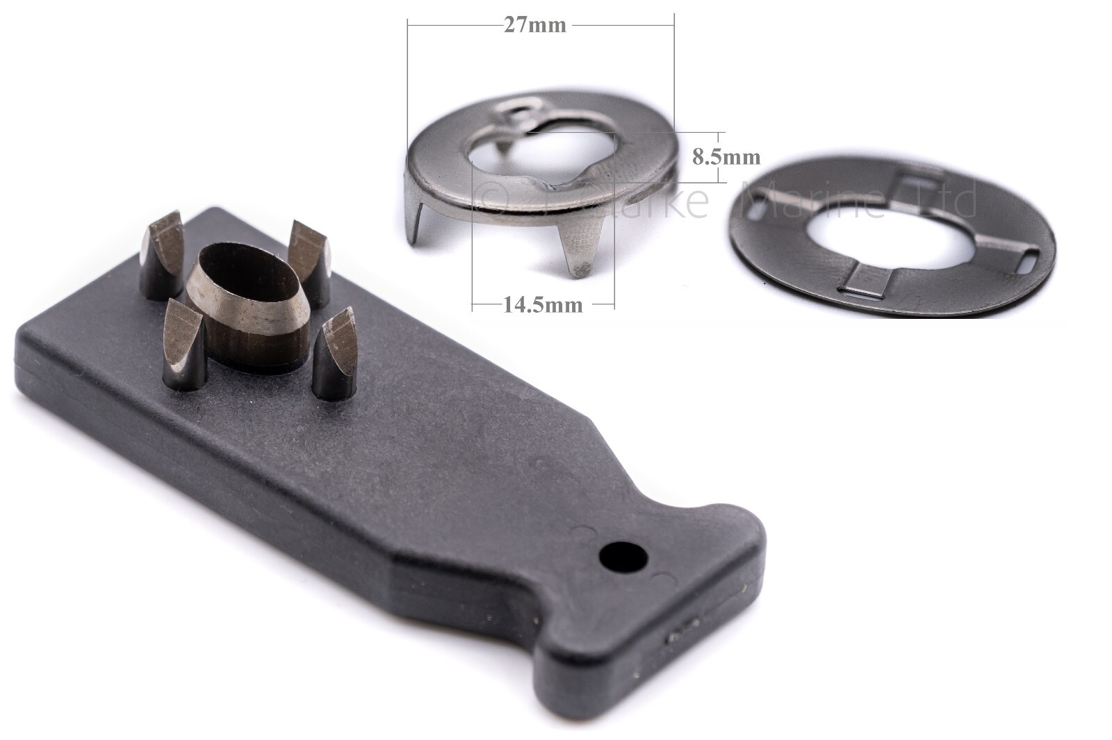 Common Sense Twist lock eyelet + plate + tool for boat bimini canopy canvas car