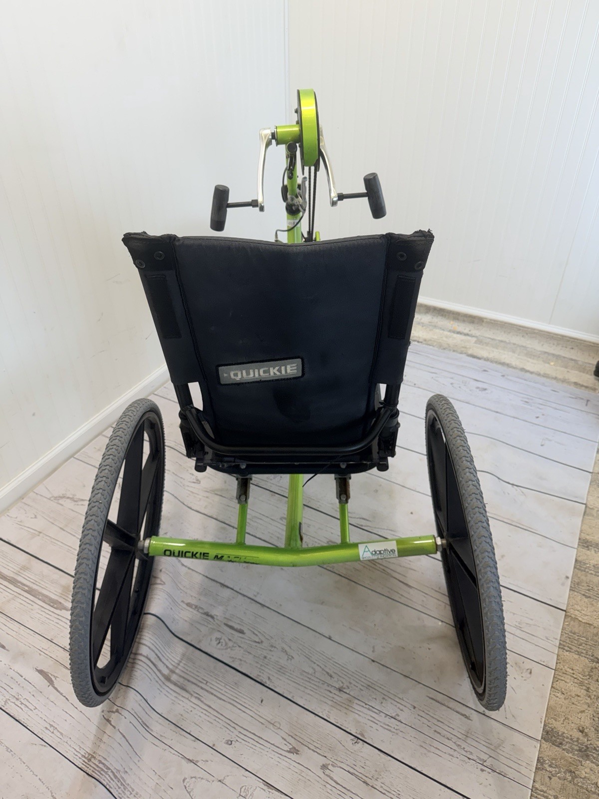 16” W Seat Quickie Shadow Mach 2 handcycle 3 speed Hand Cycle