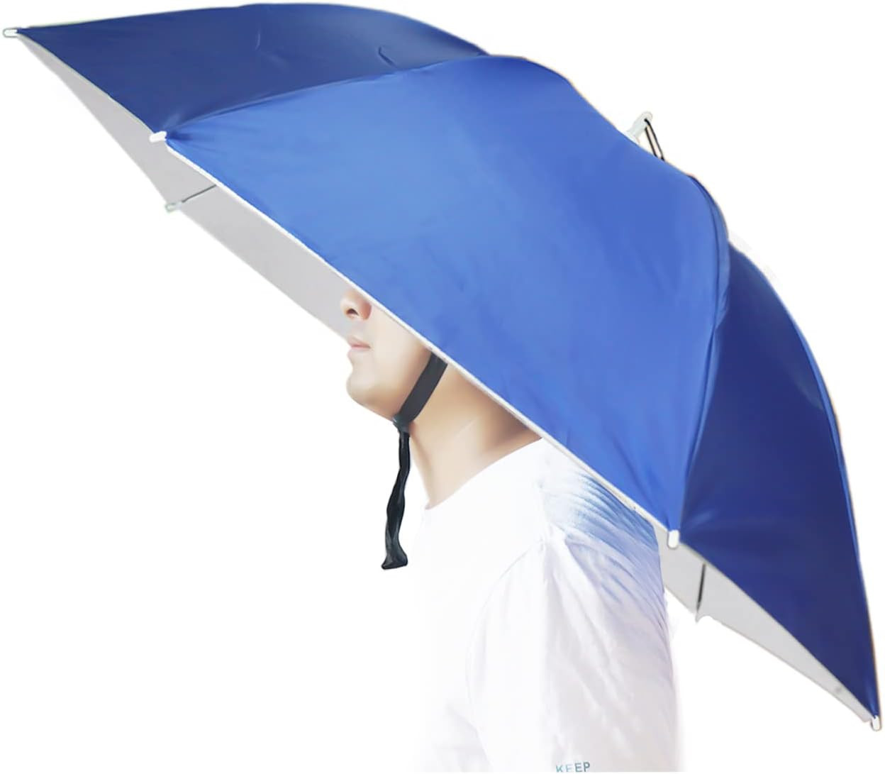 Umbrella Hat, 37 inch Fishing Umbrella Hat Hands Free Foldable UV Protection Umb