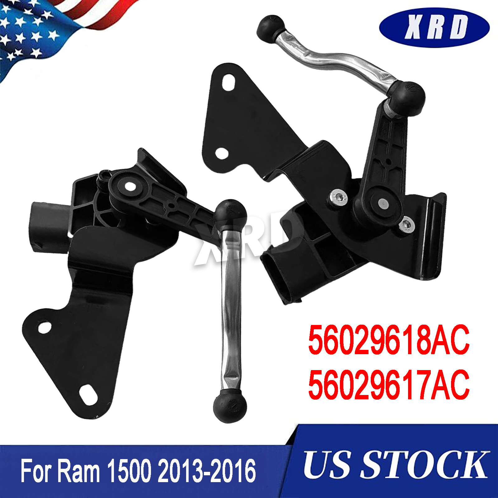 For Ram 1500 2013-2014 2x Rear Left & Right Suspension Ride Height Level Sensors