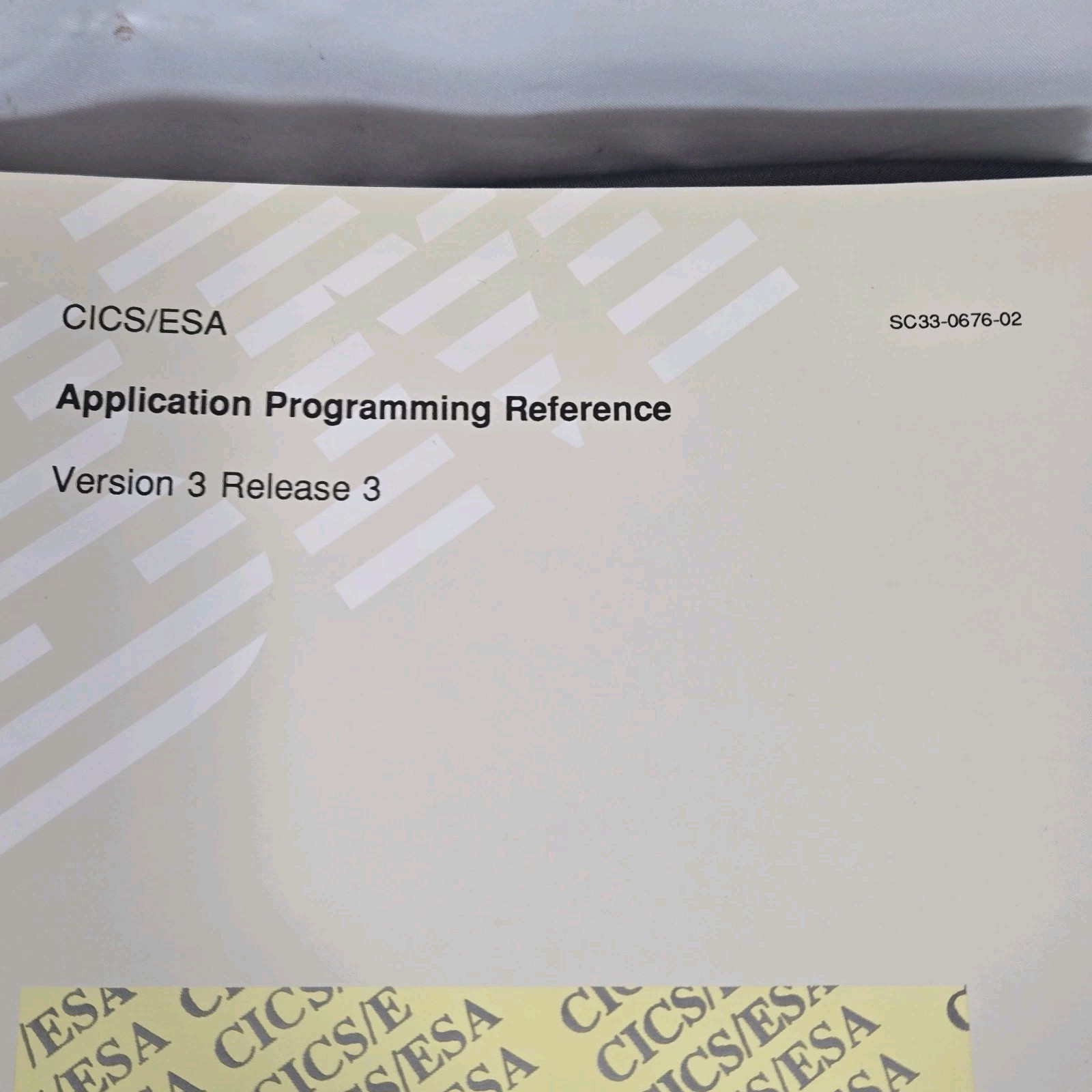 1992 IBM CICS/ESA Application Programming Manuals V3 R3 Binder Set