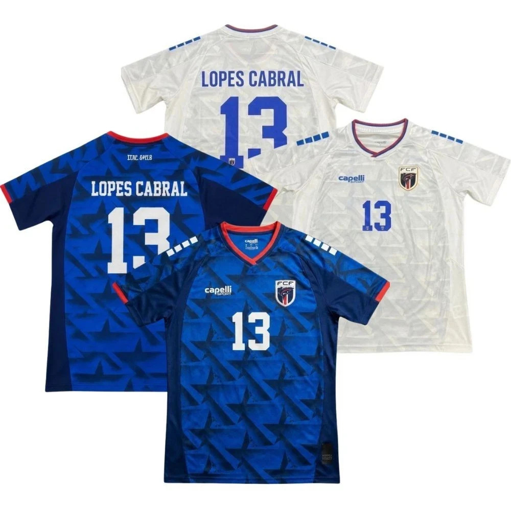 (MEN) 2026 Home Away Lopes #13 Cabral Cape Verde Blue/White Jersey