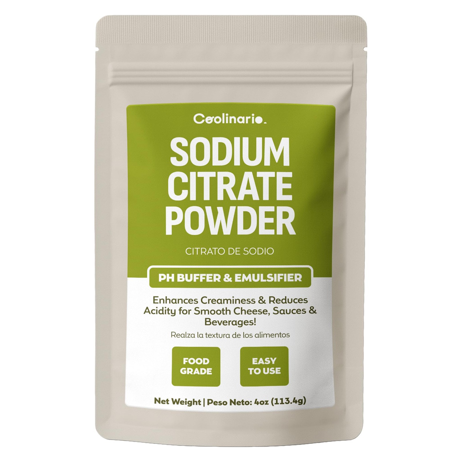 Coolinario Sodium Citrate Powder (4 OZ) pH Buffer & 4 Ounce (Pack of 1)